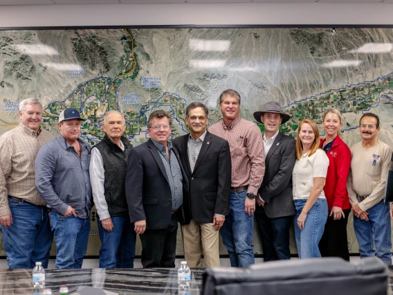 Yuma Garimella visit ag stakeholders